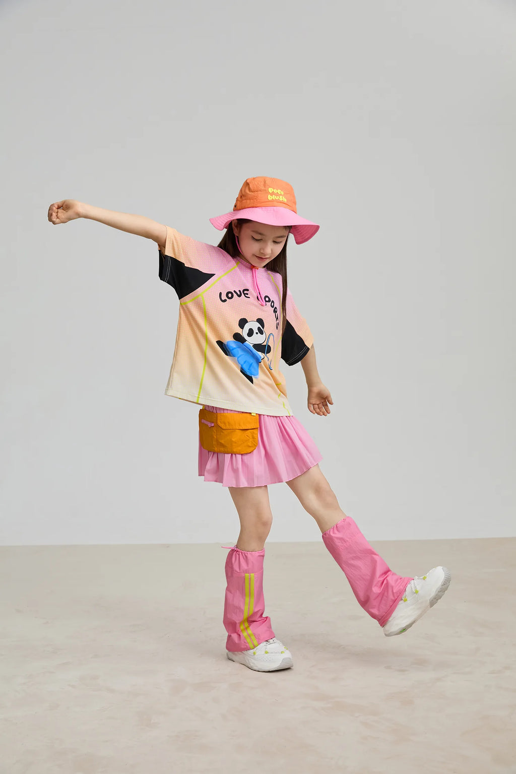 Poco Blush Dancing Panda Sports Tee