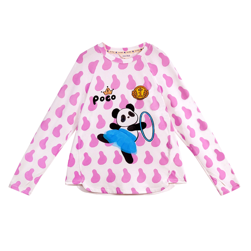Dancing Panda Sports Tee by Poco Blush