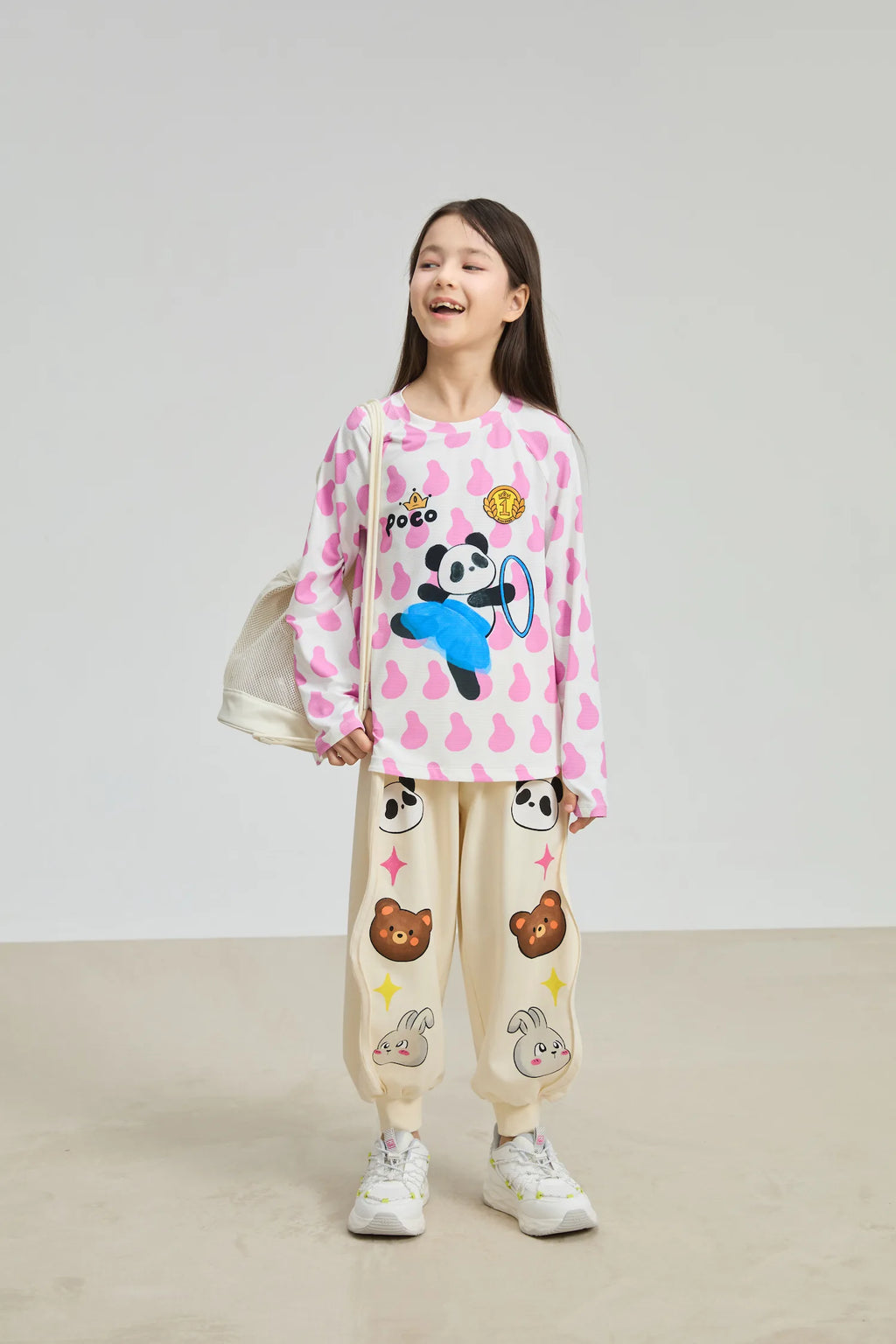 Poco Blush Dancing Panda Sports Tee