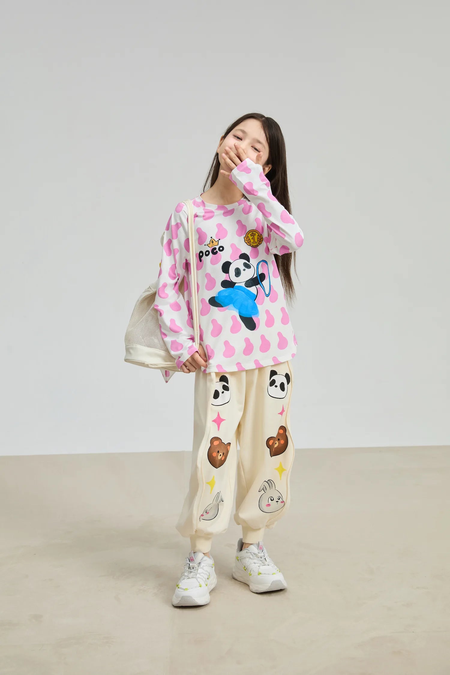 Poco Blush Dancing Panda Sports Tee