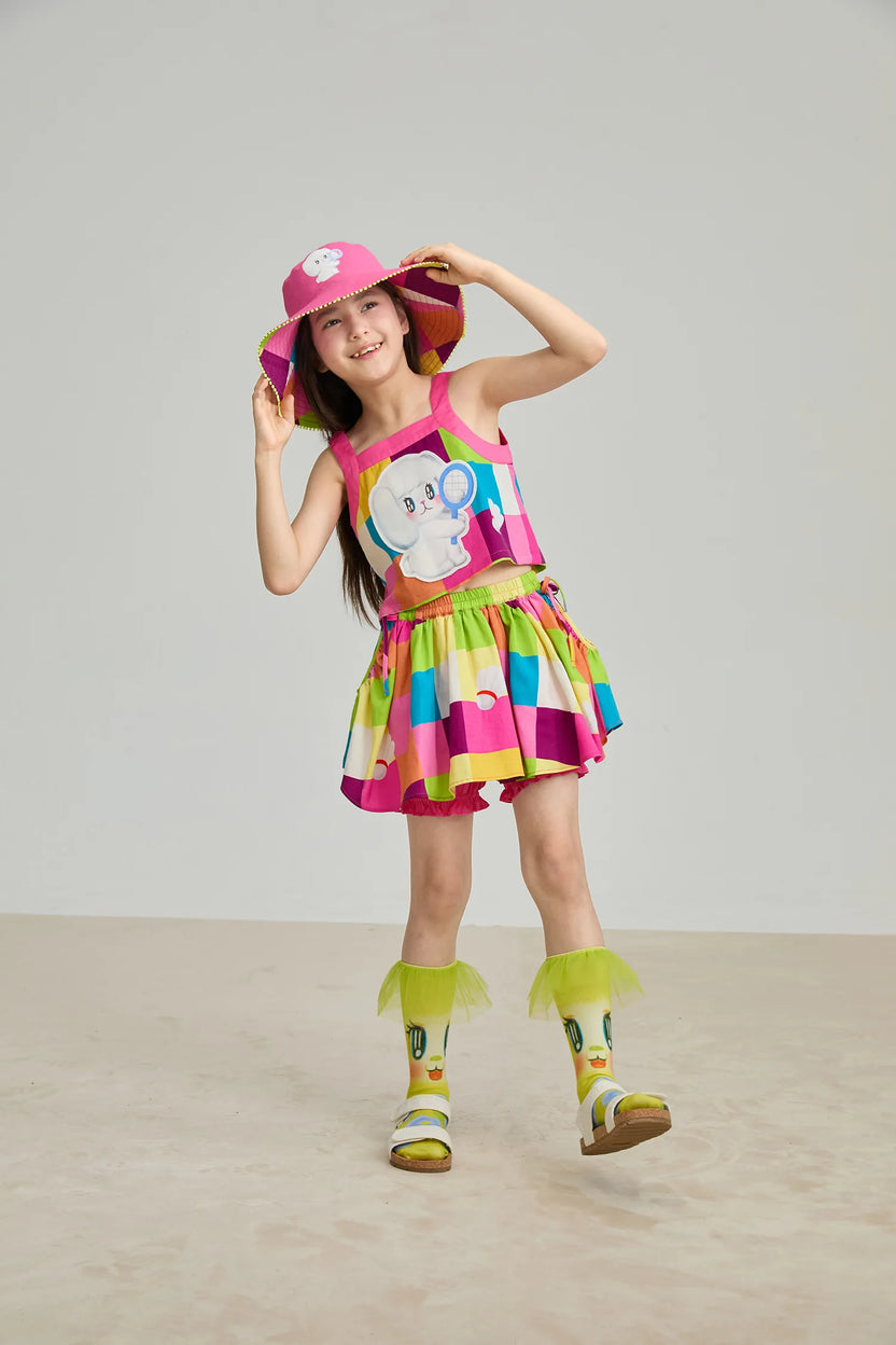 Color‑Pop Check Skort by Poco Blush, image 10