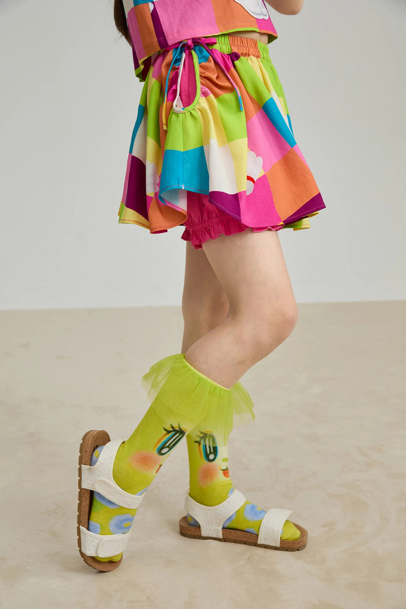 Rainbow Check Linen Tank Top by Poco Blush, image 20