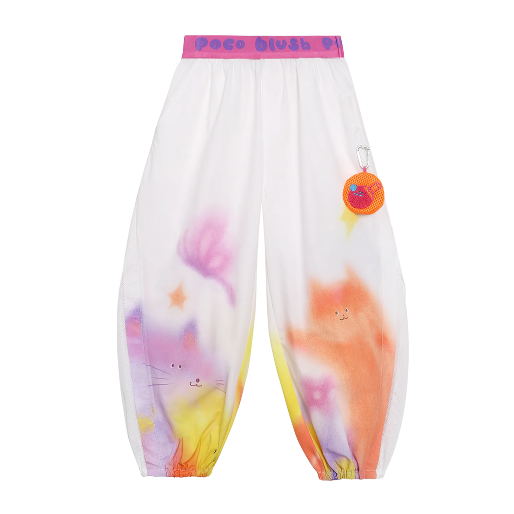 Poco Blush Dream Sports Day Print Bug‑Guard Pants