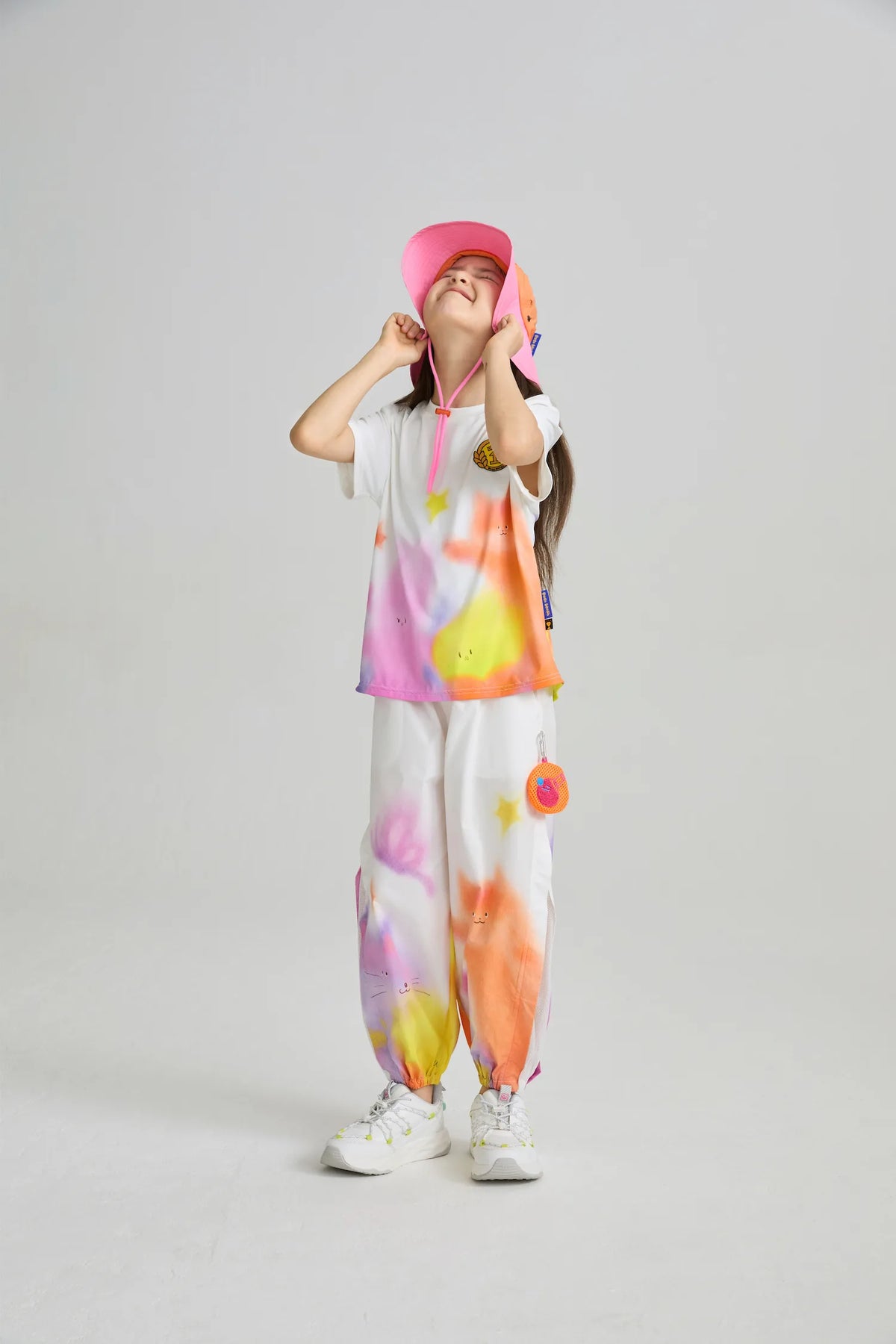 Poco Blush Dream Sports Day Print Bug‑Guard Pants