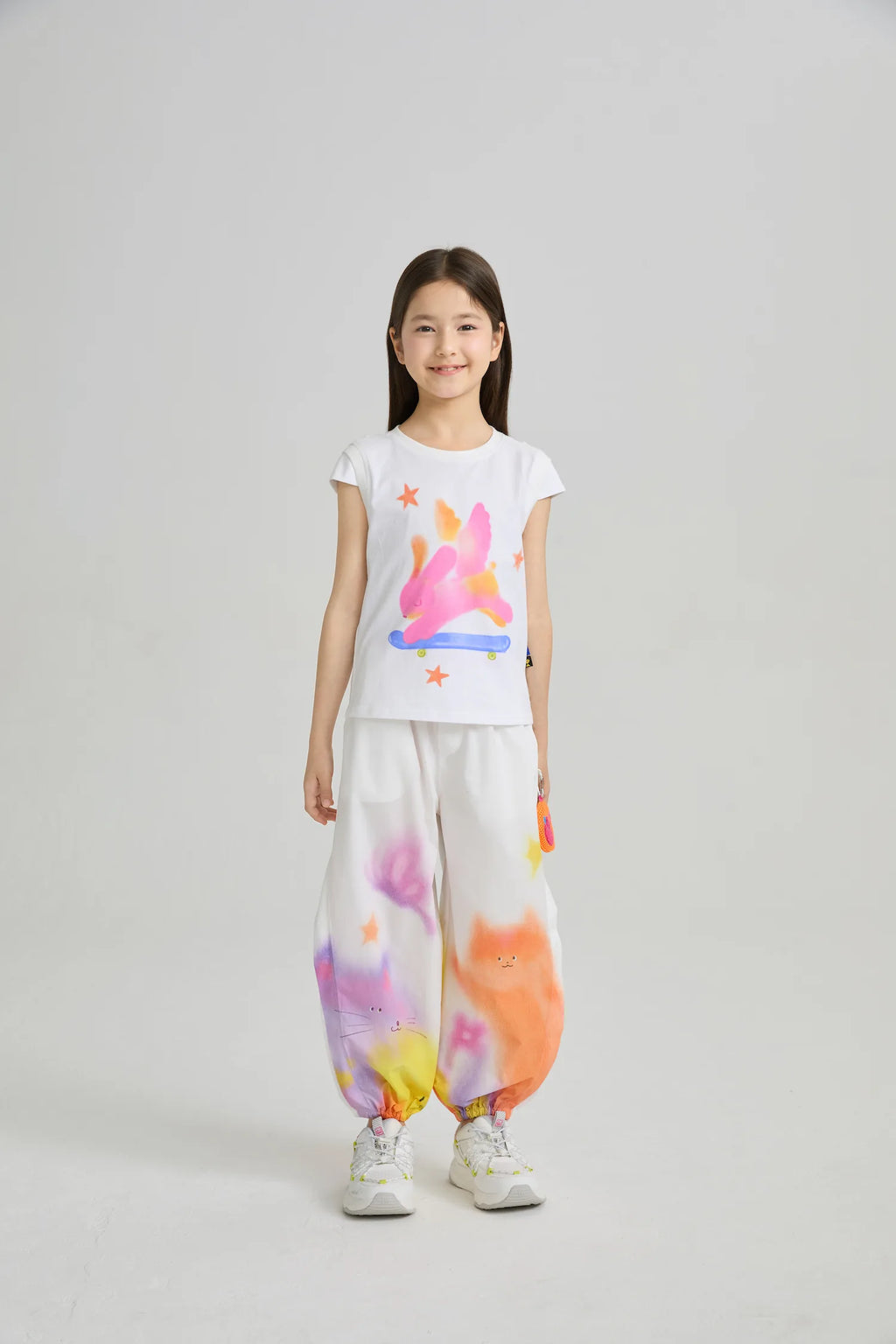 Poco Blush Dream Sports Day Print Bug‑Guard Pants
