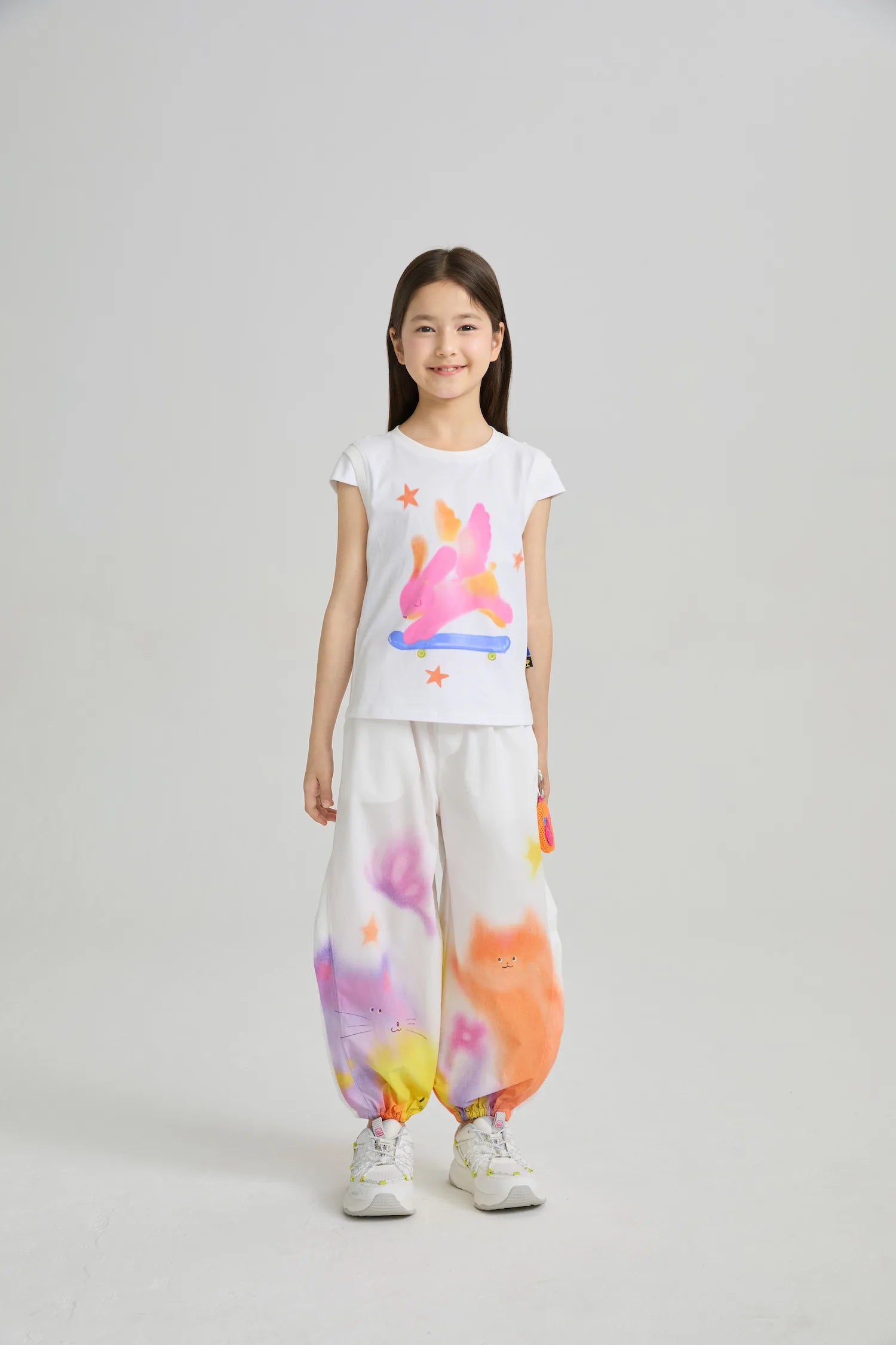 Poco Blush Dream Sports Day Print Bug‑Guard Pants