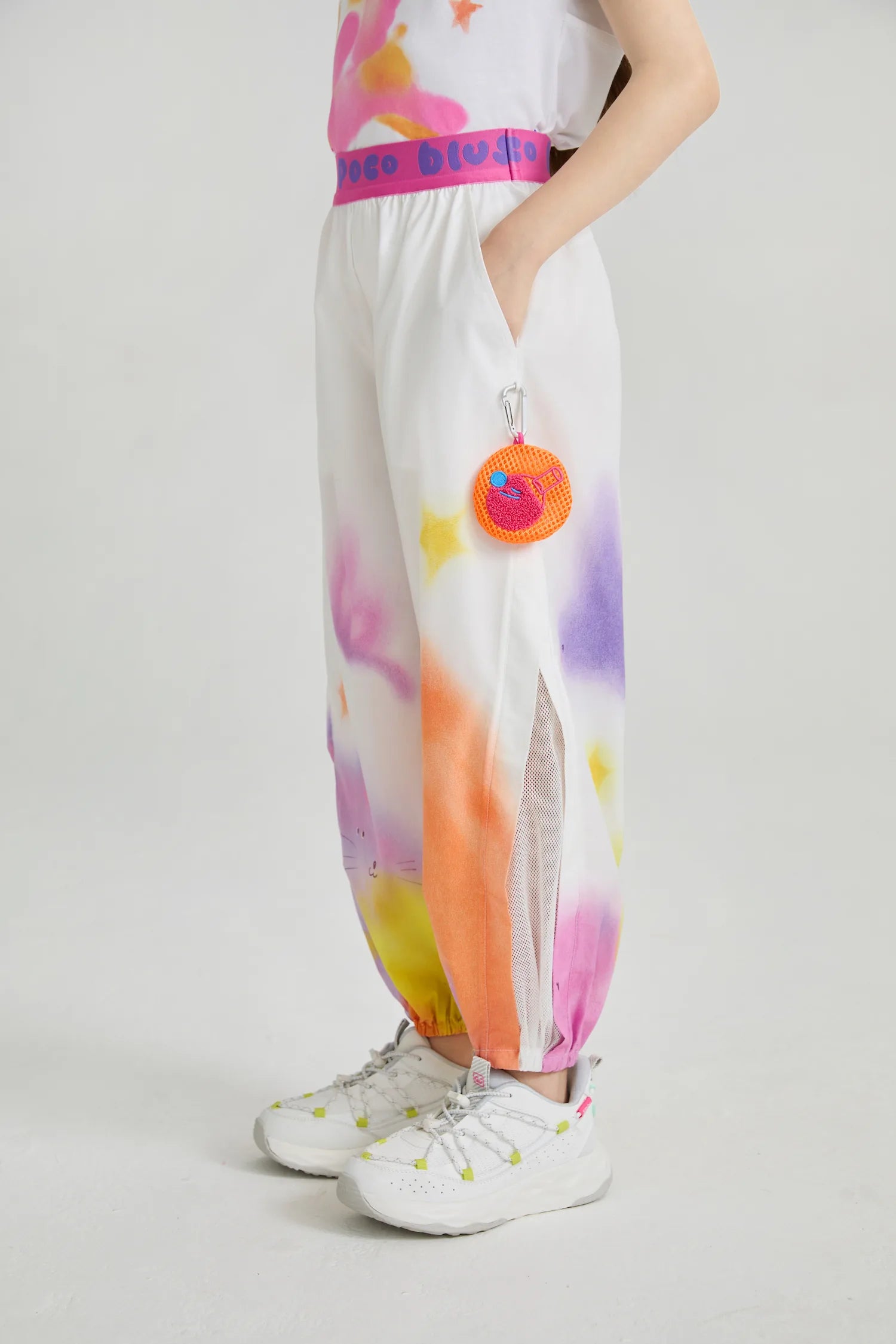 Poco Blush Dream Sports Day Print Bug‑Guard Pants