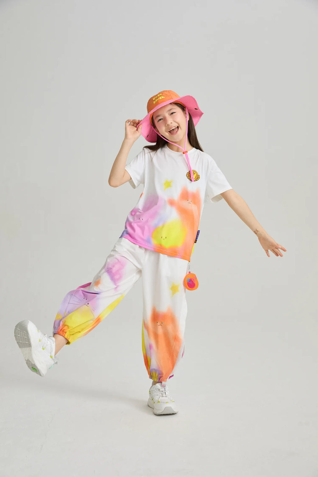 Poco Blush Dream Sports Day Print Bug‑Guard Pants