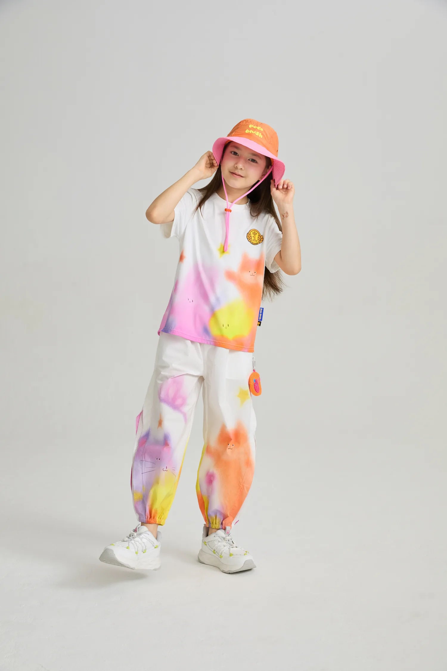 Poco Blush Dream Sports Day Print Bug‑Guard Pants