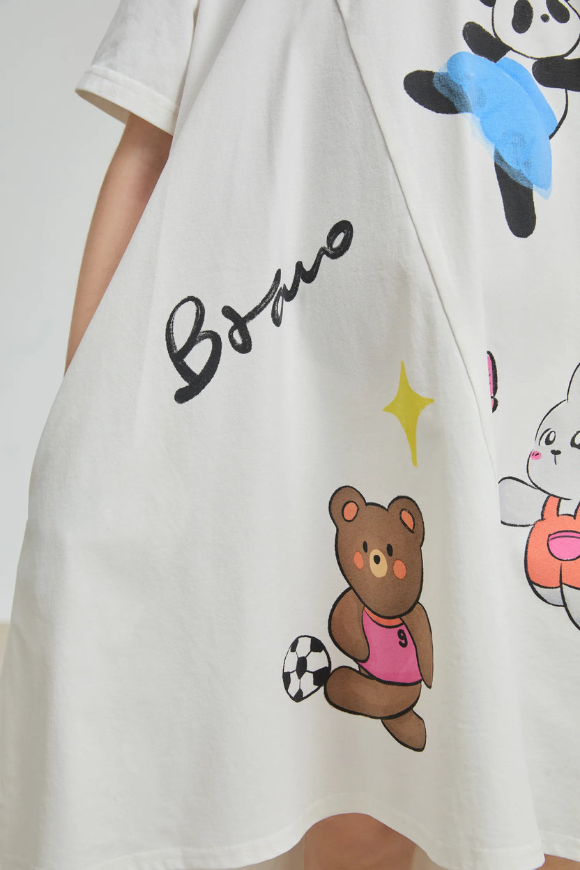 Dream Sports Day Quick‑Dry A‑Line Dress by Poco Blush, image 14