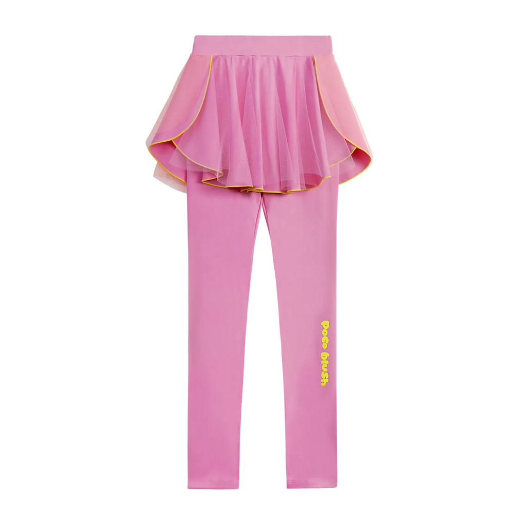 Poco Blush Petal Mesh Yoga Skort