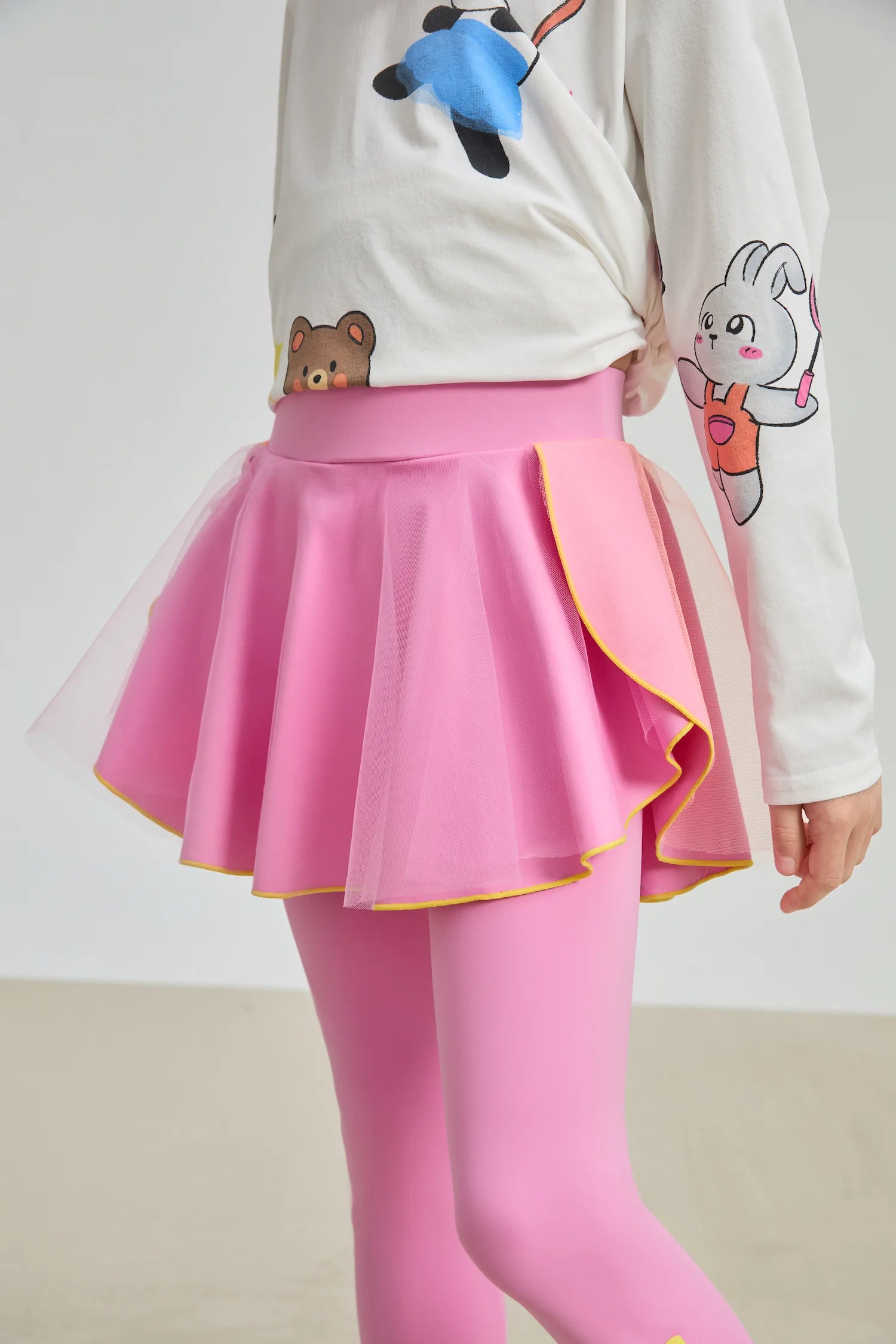 Poco Blush Petal Mesh Yoga Skort