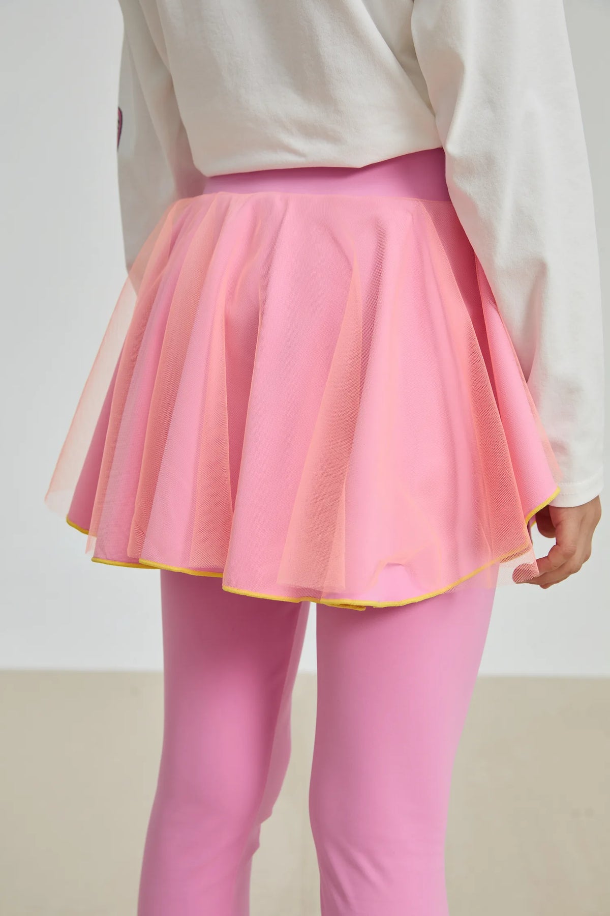 Poco Blush Petal Mesh Yoga Skort