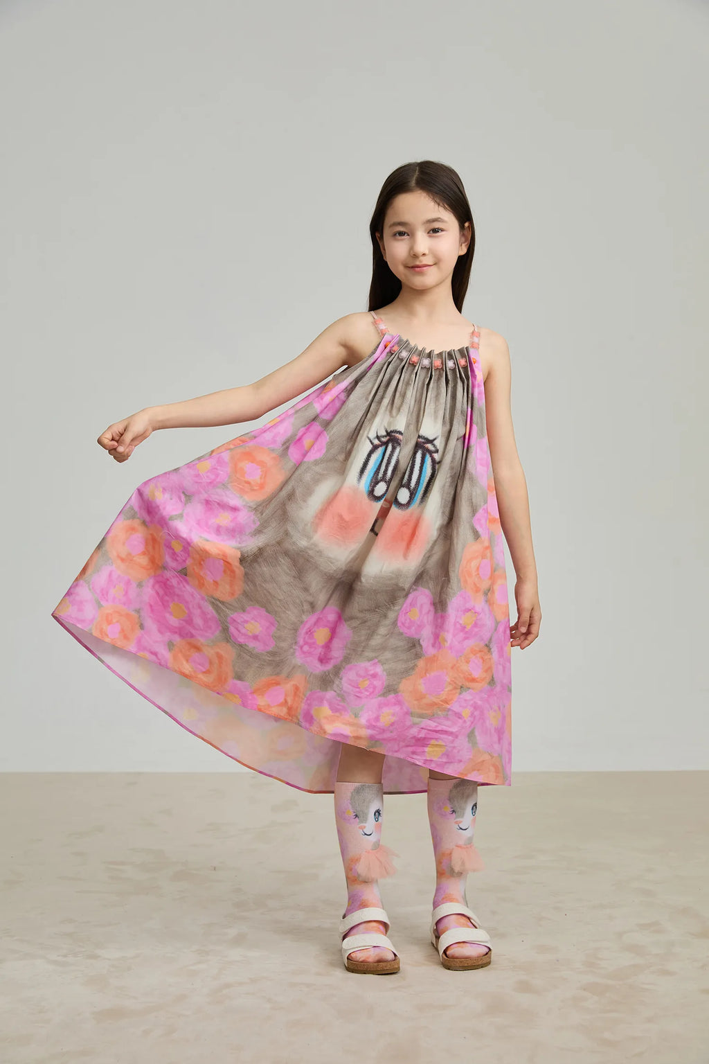 Poco Blush Fairy Garden Tiered Sundress