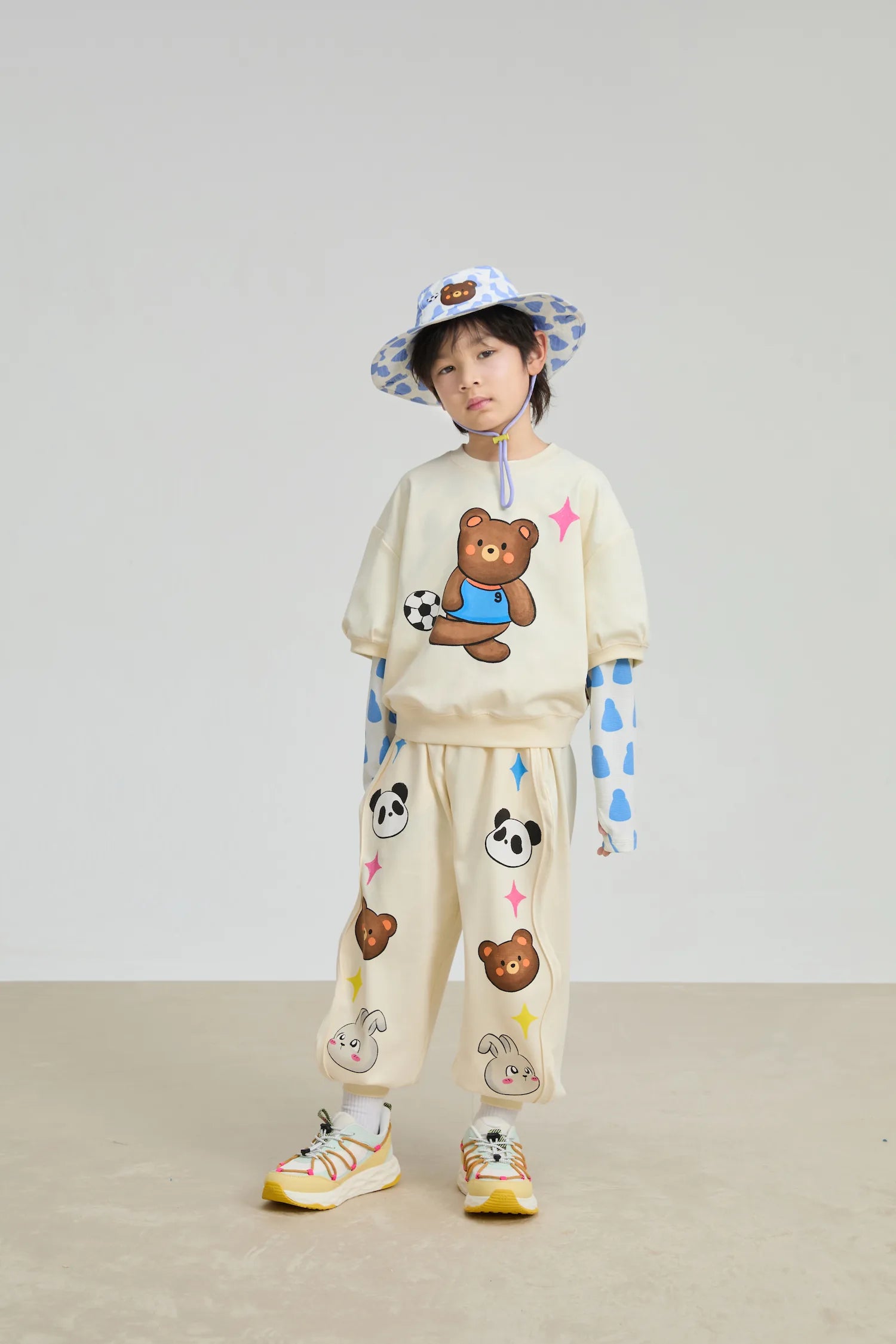 Poco Blush Football Bear Dry‑Fit Play Tee