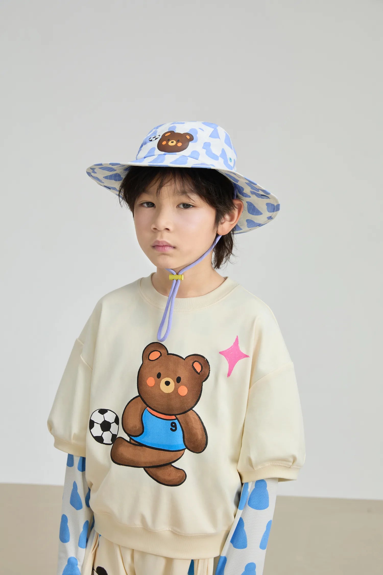 Poco Blush Football Bear Dry‑Fit Play Tee