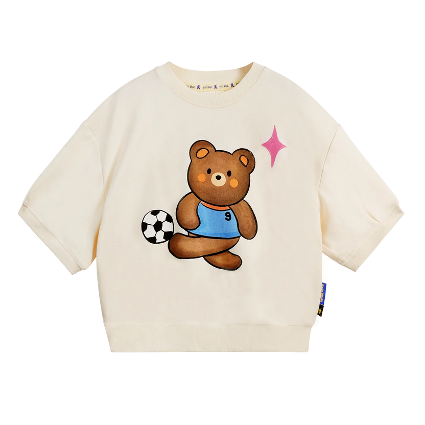 Football Bear Dry‑Fit Play Tee by Poco Blush