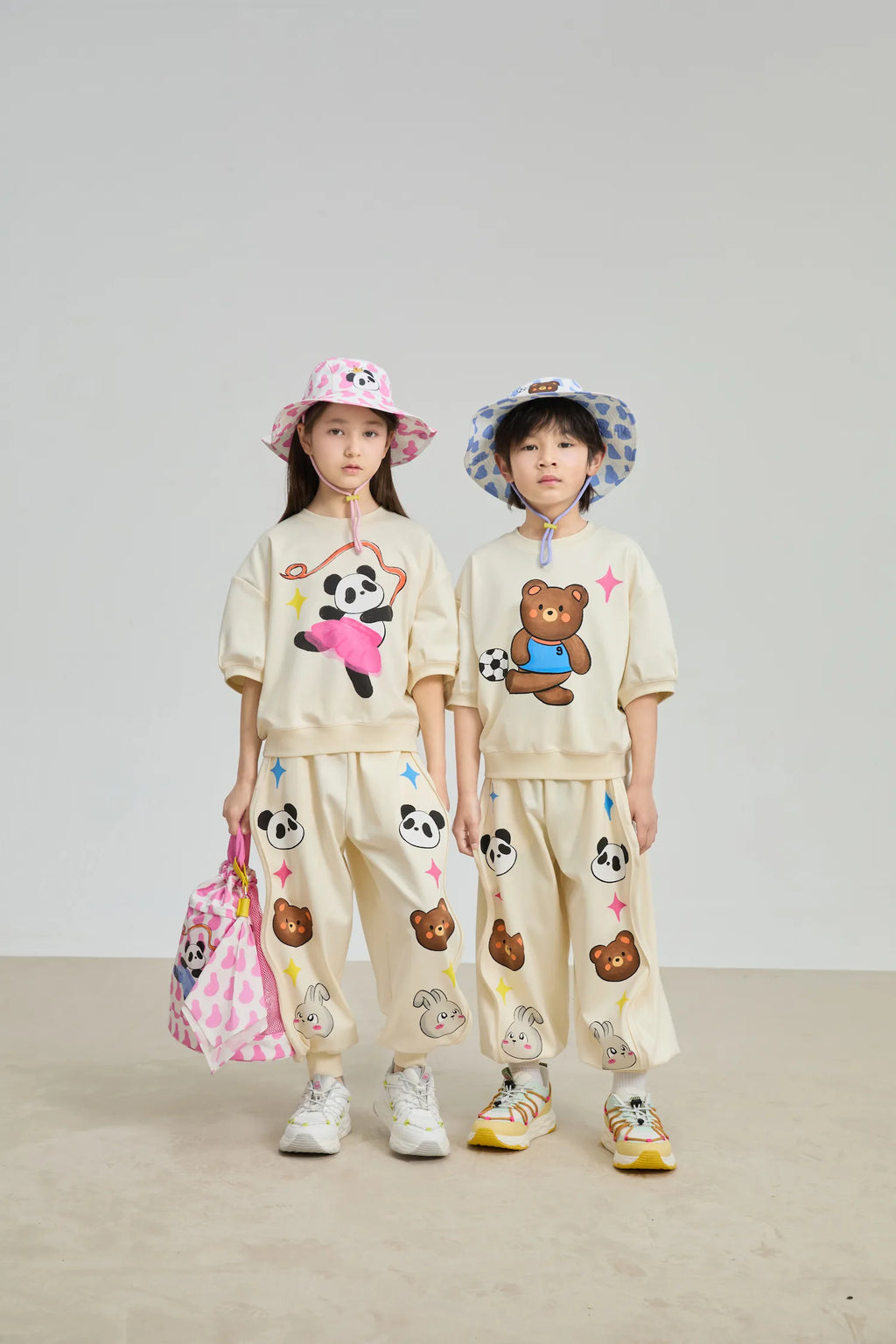 Poco Blush Football Bear Dry‑Fit Play Tee