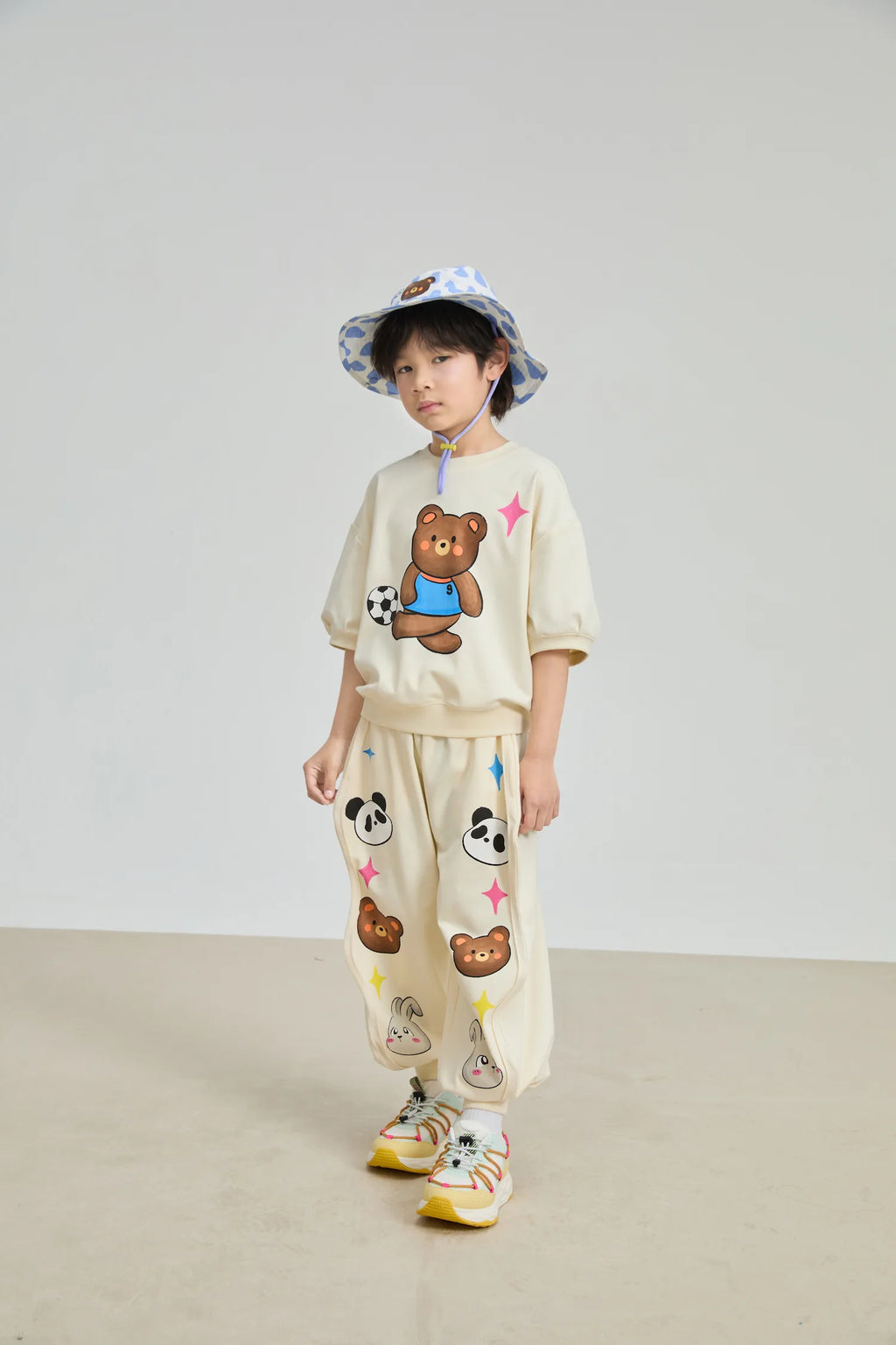 Poco Blush Football Bear Dry‑Fit Play Tee