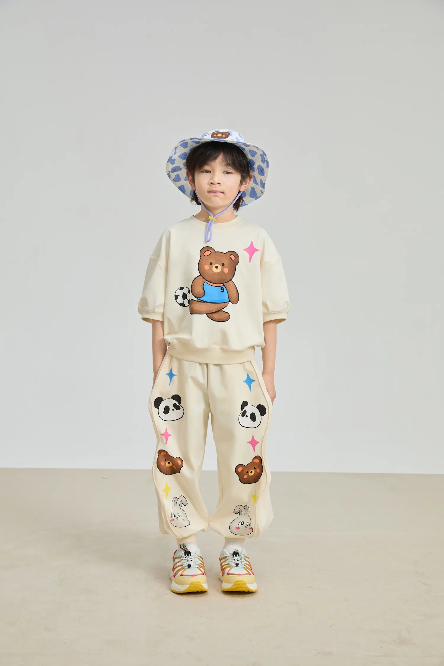 Poco Blush Football Bear Dry‑Fit Play Tee