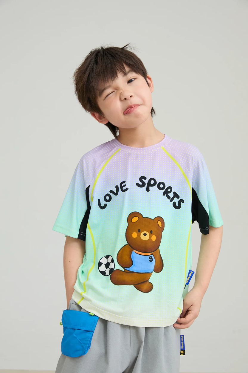 Football Bear Active Tee by Poco Blush, image 5