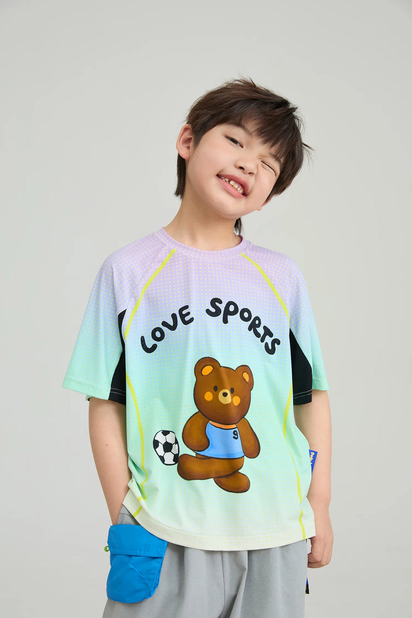Football Bear Active Tee by Poco Blush, image 6