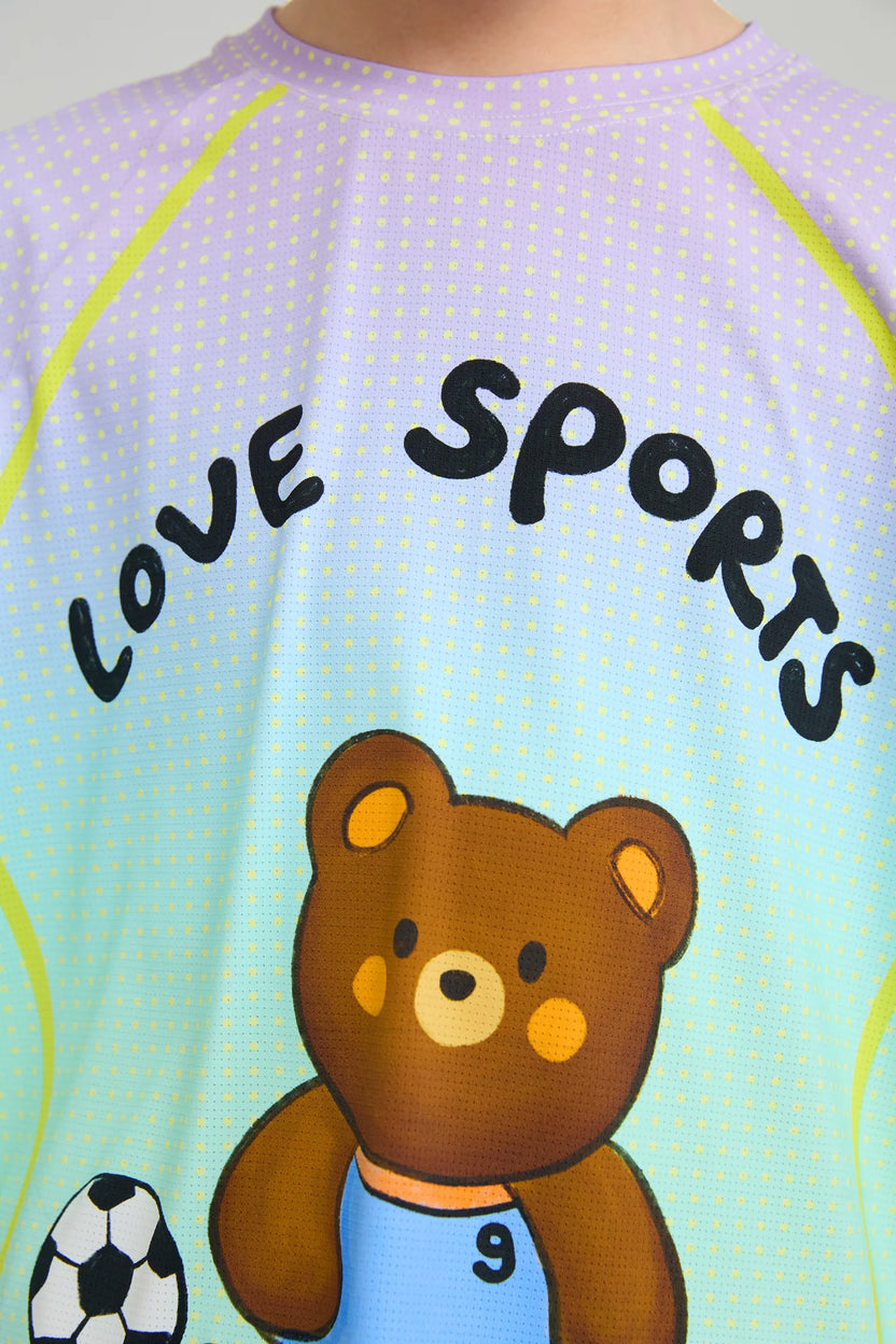 Football Bear Active Tee by Poco Blush, image 10