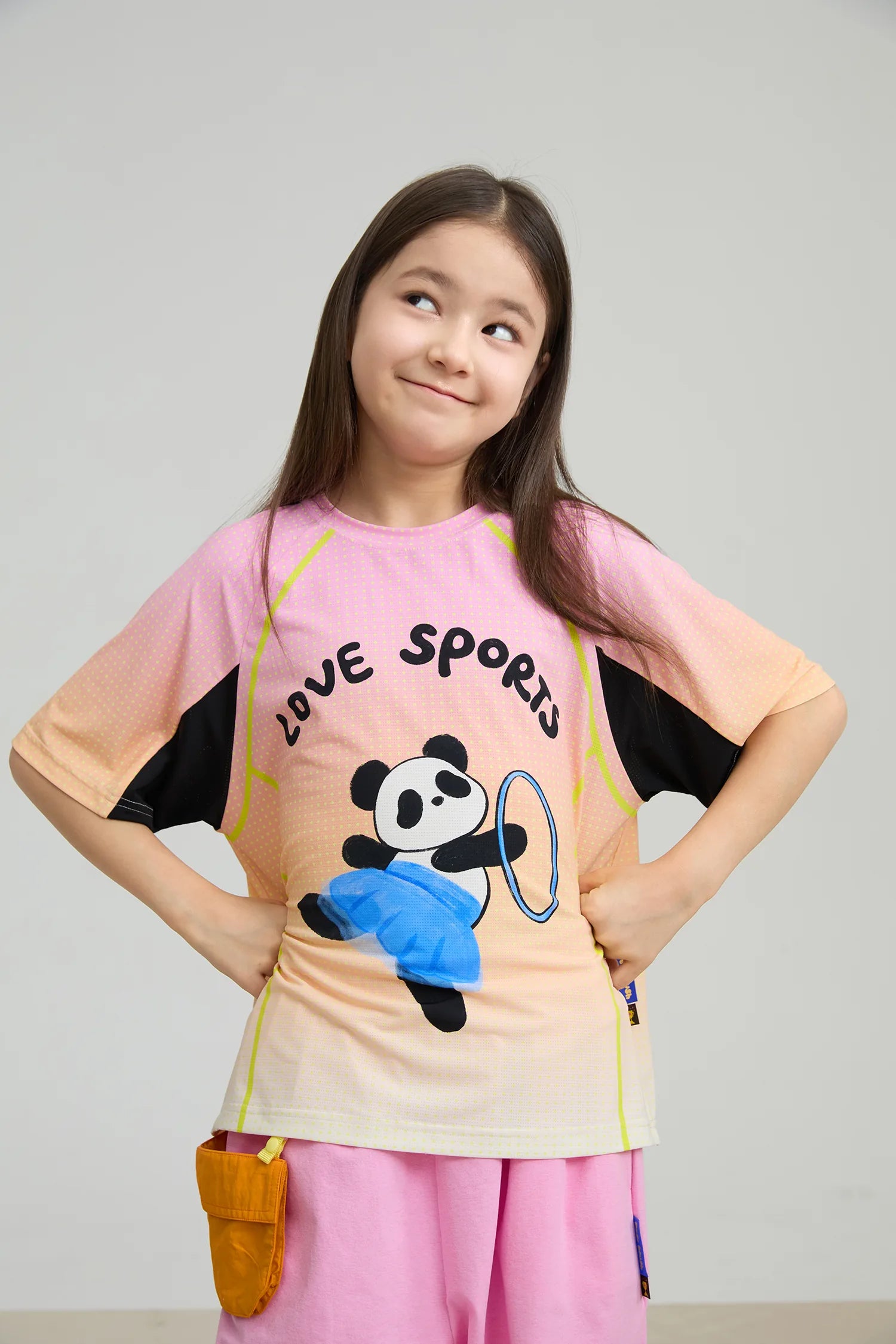 Poco Blush Football Bear Active Tee