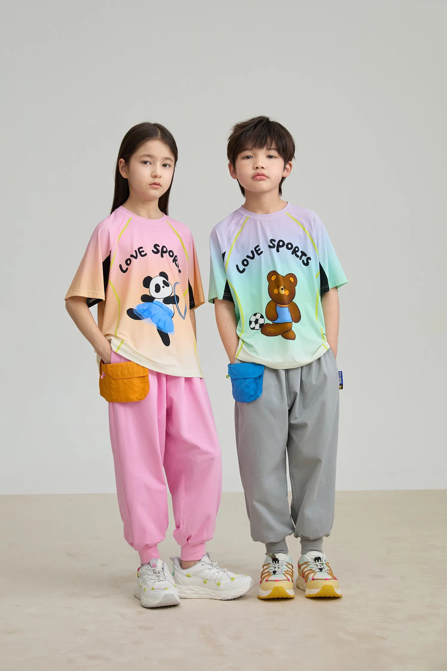Poco Blush Football Bear Active Tee