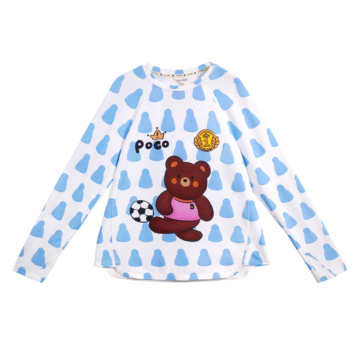 Poco Blush Football Bear Sports Tee