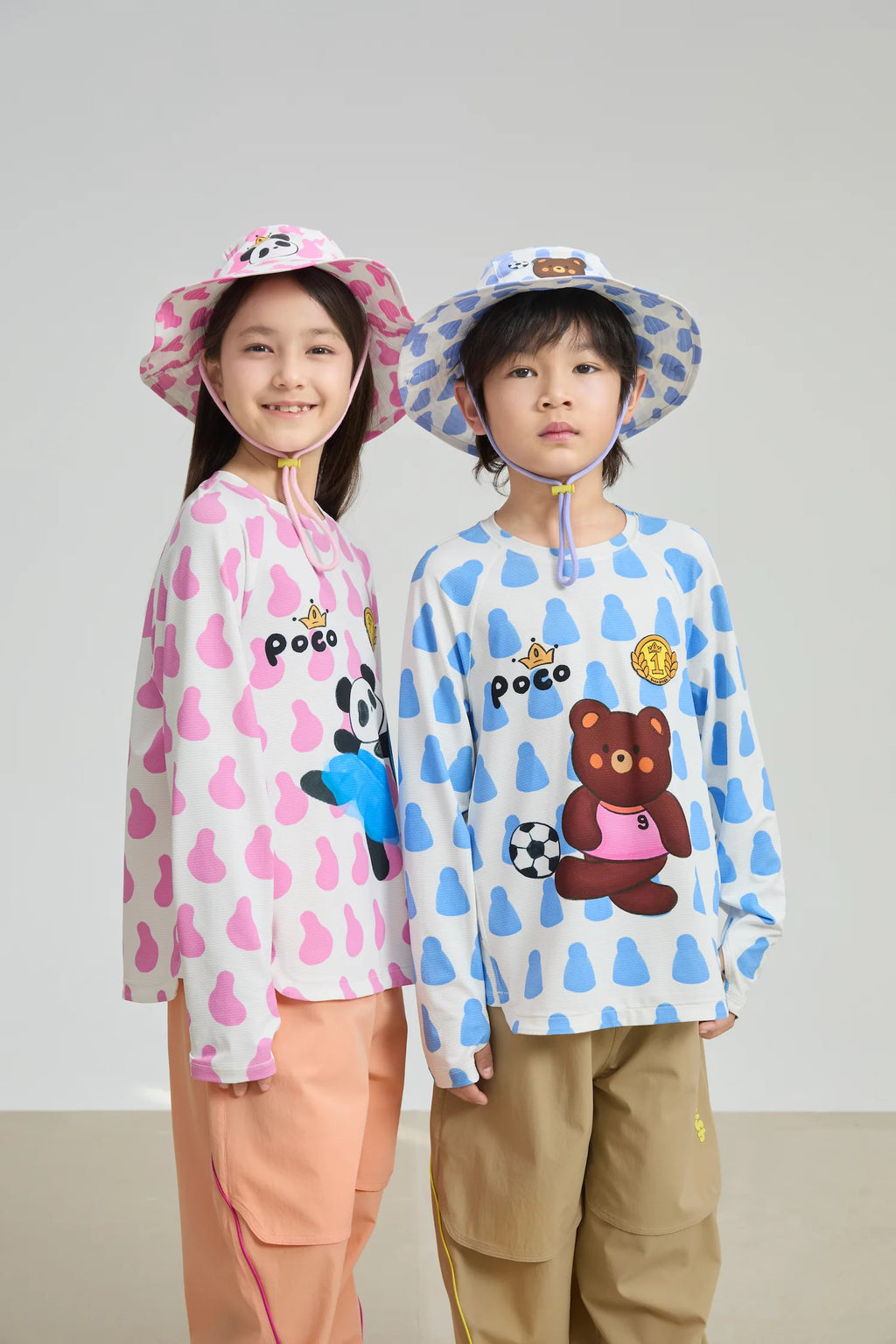 Poco Blush Football Bear Sports Tee