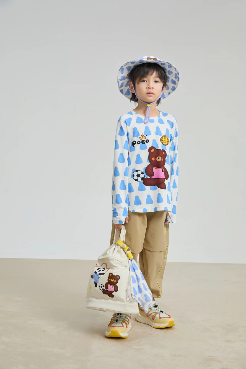 Poco Blush Football Bear Sports Tee