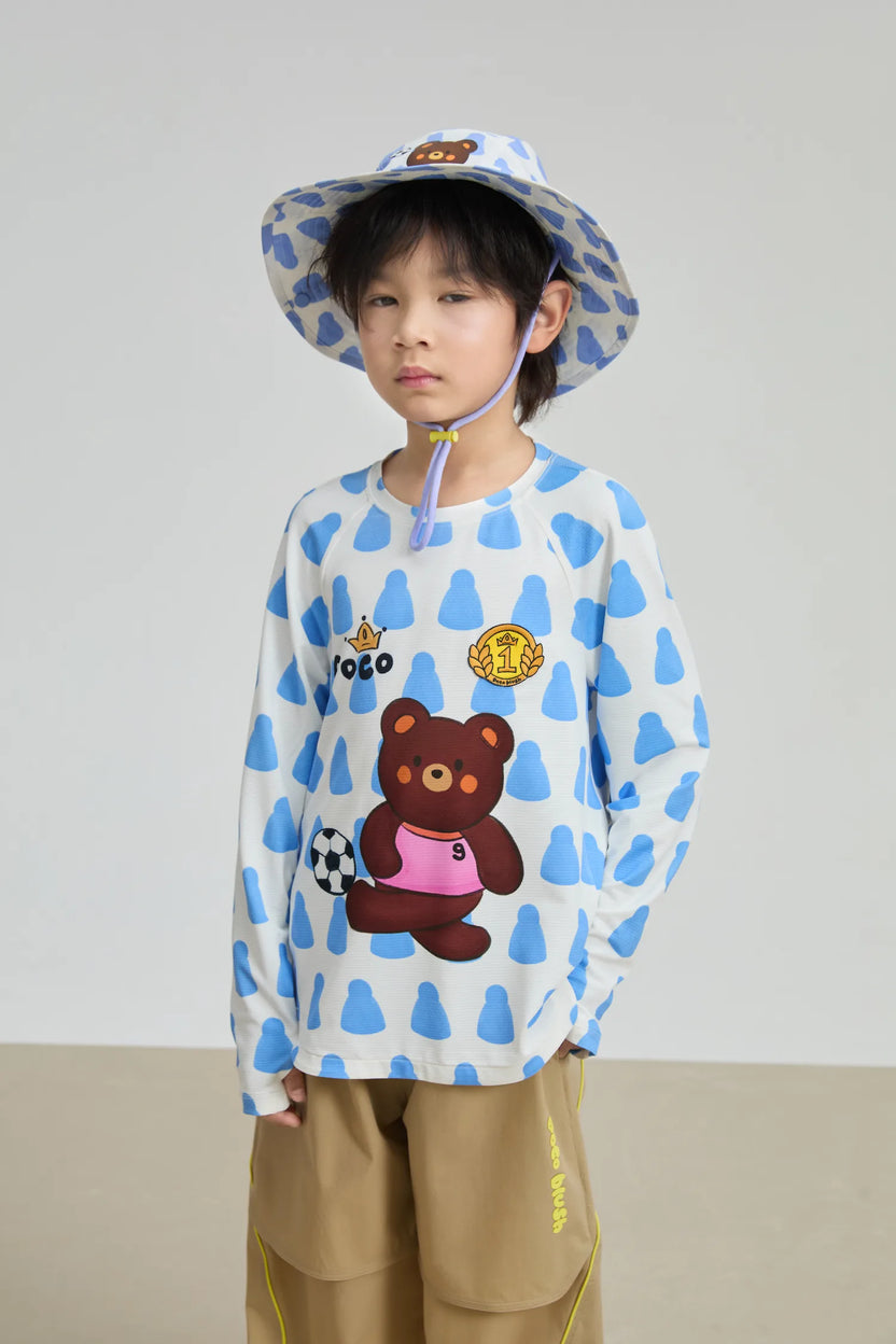Poco Blush Football Bear Sports Tee