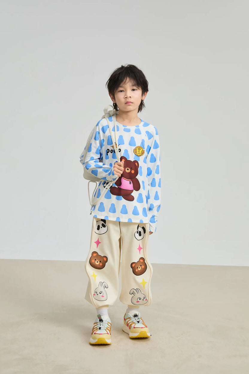 Poco Blush Football Bear Sports Tee