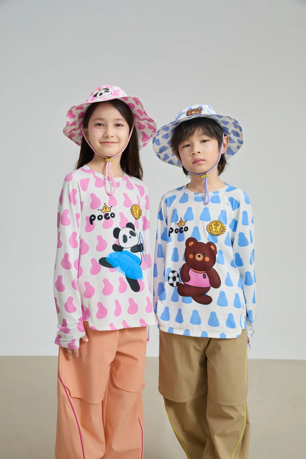 Poco Blush Football Bear Sports Tee