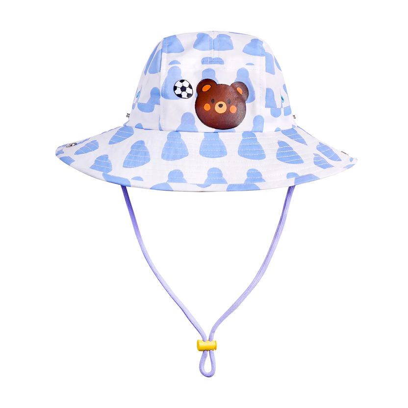Football Bear Wide‑Brim Bucket Hat by Poco Blush, image 2