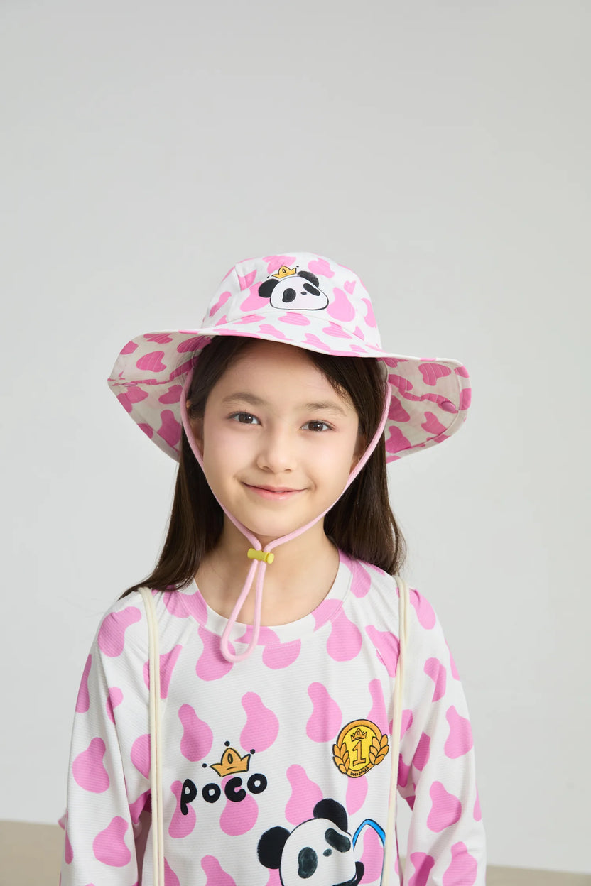 Football Bear Wide‑Brim Bucket Hat by Poco Blush, image 3