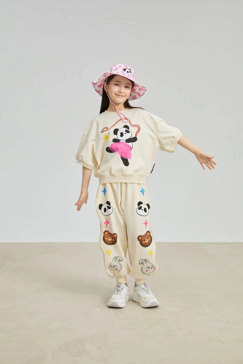 Football Bear Wide‑Brim Bucket Hat by Poco Blush, image 12