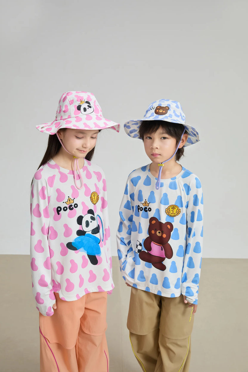 Football Bear Wide‑Brim Bucket Hat by Poco Blush, image 14