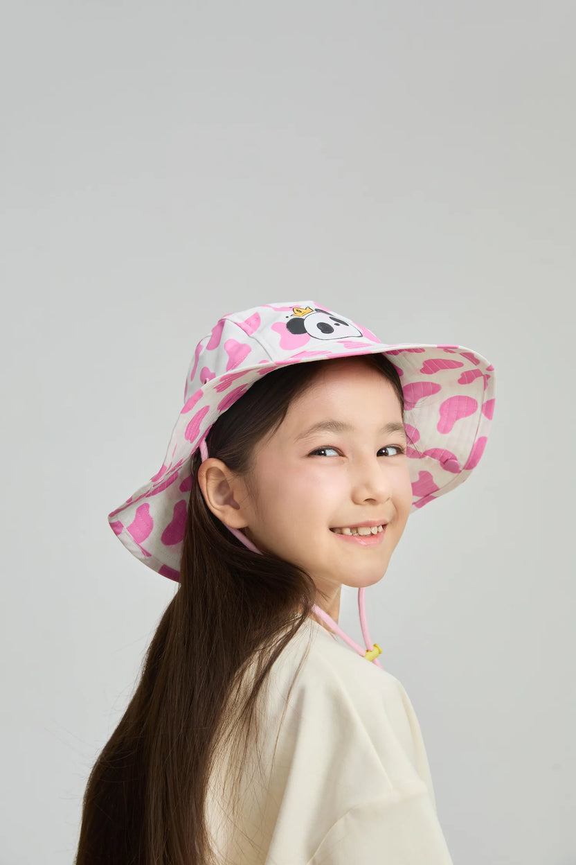 Football Bear Wide‑Brim Bucket Hat by Poco Blush, image 5