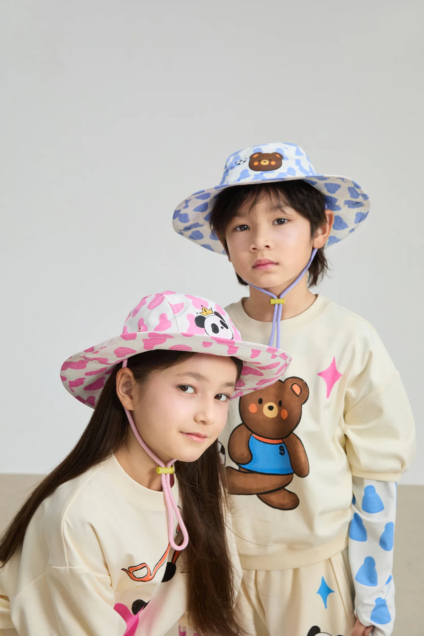 Football Bear Wide‑Brim Bucket Hat by Poco Blush, image 17