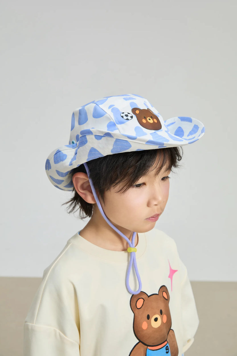 Football Bear Wide‑Brim Bucket Hat by Poco Blush, image 8