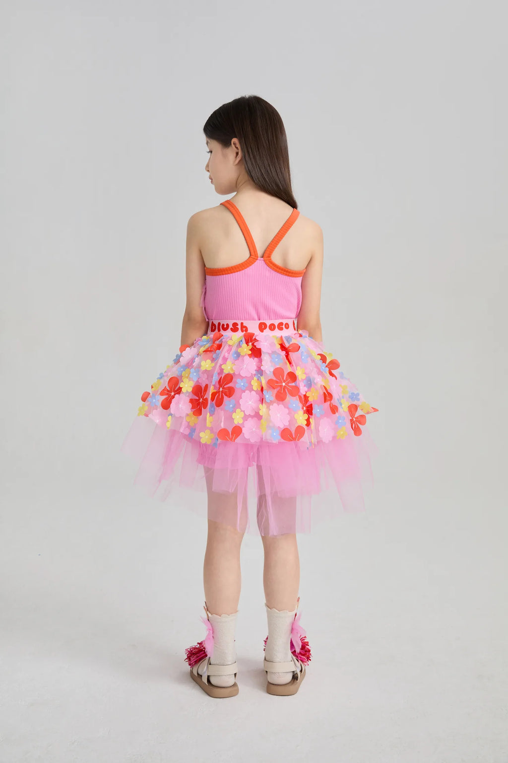 Poco Blush Gem Sparkle Mesh Layering Camisole