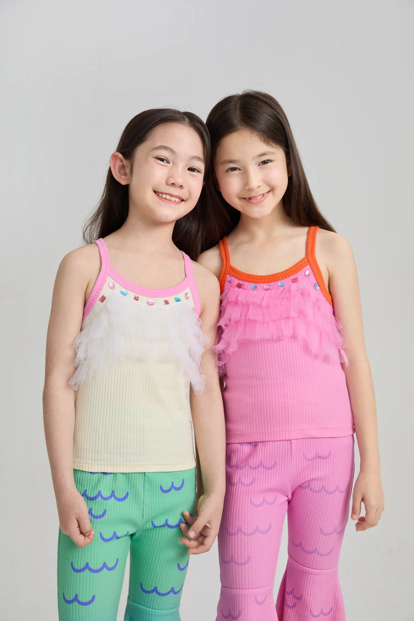 Gem Sparkle Mesh Layering Camisole by Poco Blush, image 15
