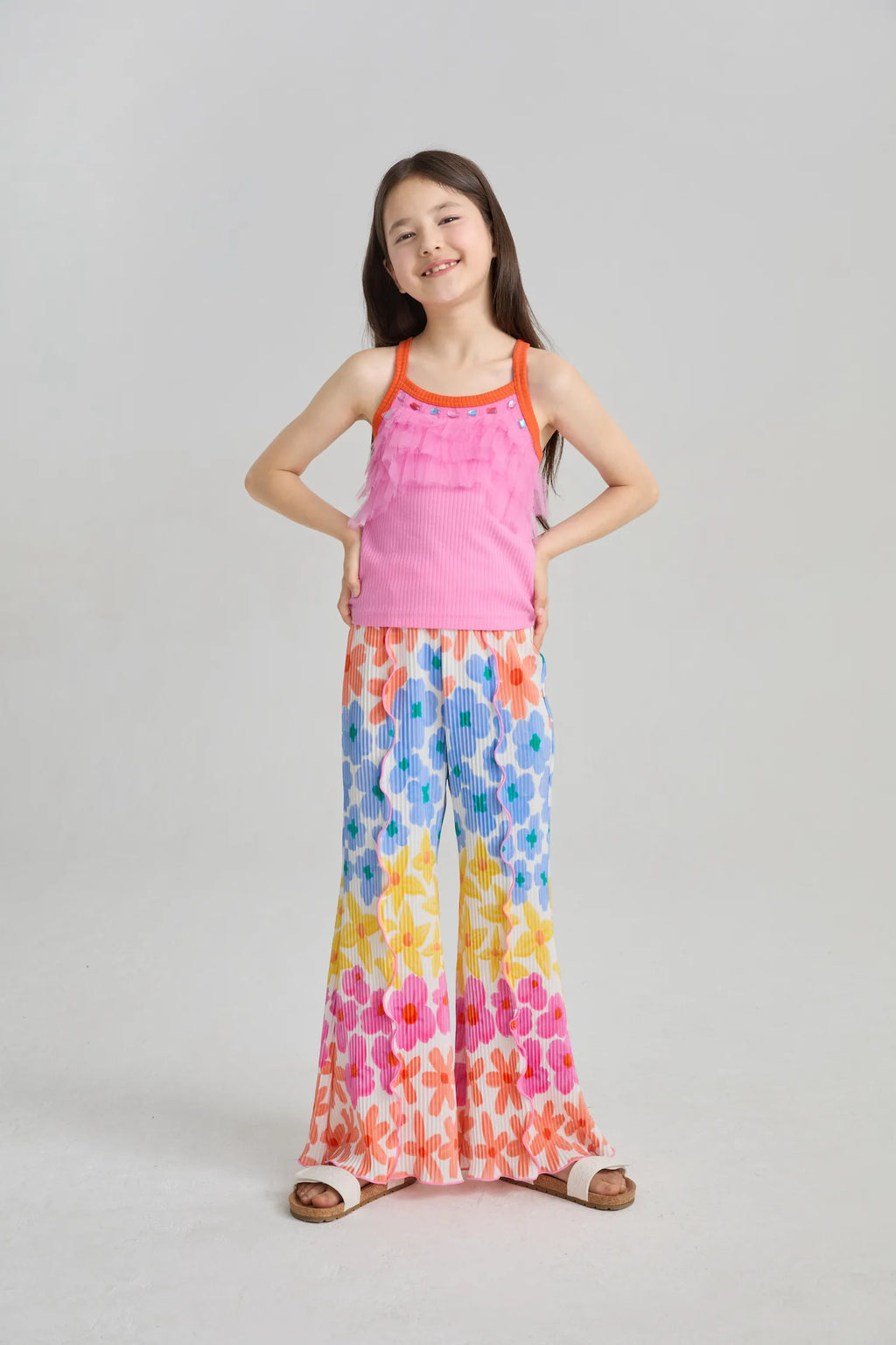 Poco Blush Gem Sparkle Mesh Layering Camisole