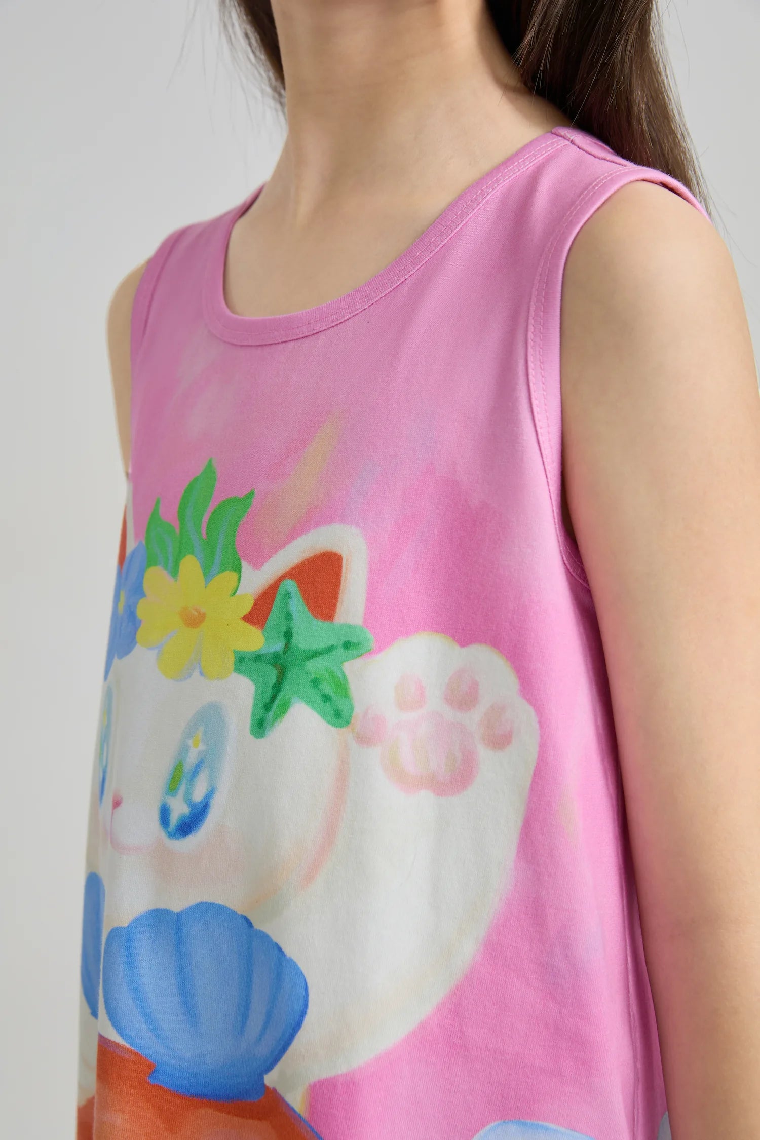 Poco Blush Hawaiian Mermaid Cat Tassel Maxi Skirt