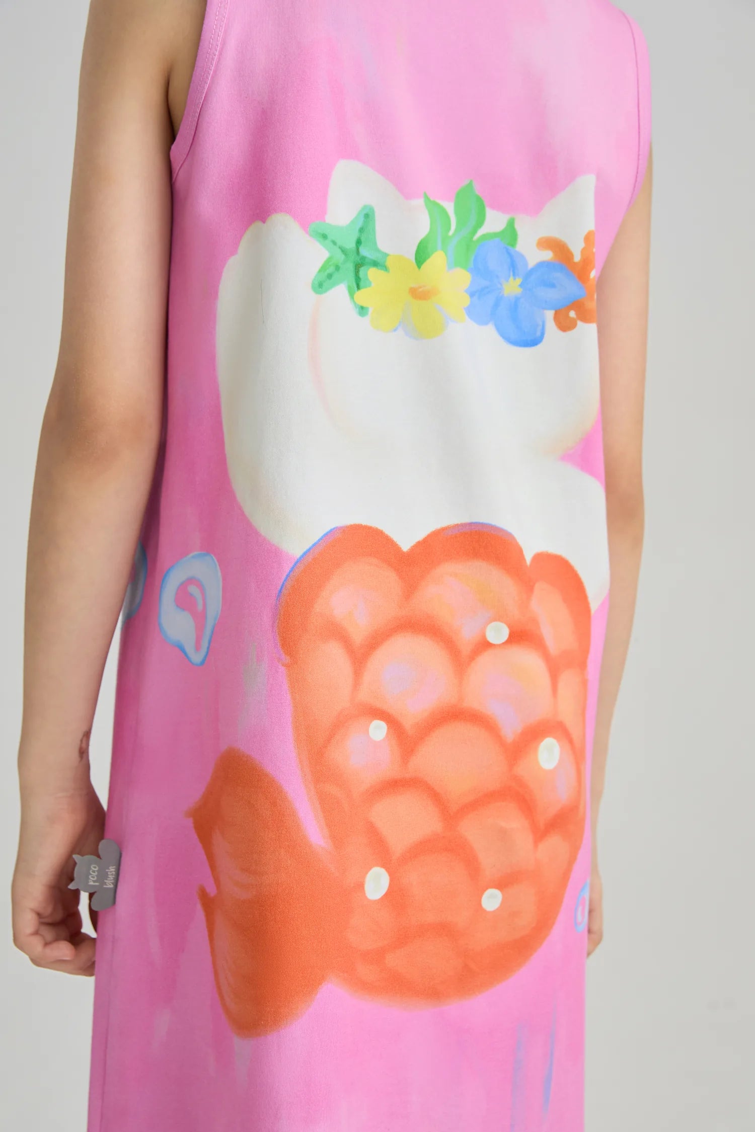 Poco Blush Hawaiian Mermaid Cat Tassel Maxi Skirt