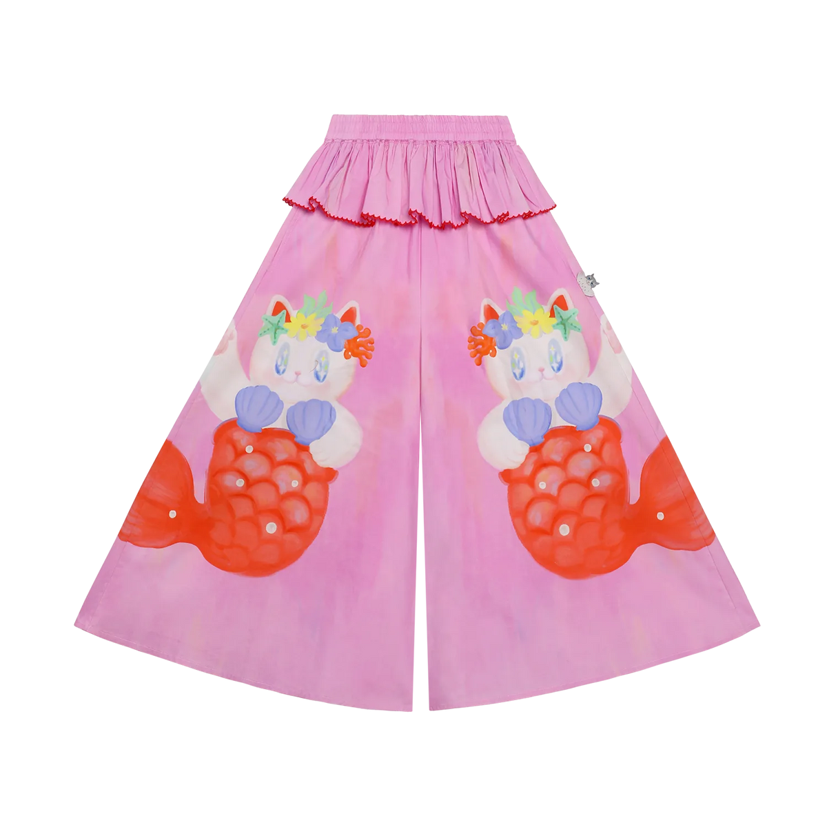 Poco Blush Hawaiian Mermaid Cat Culotte