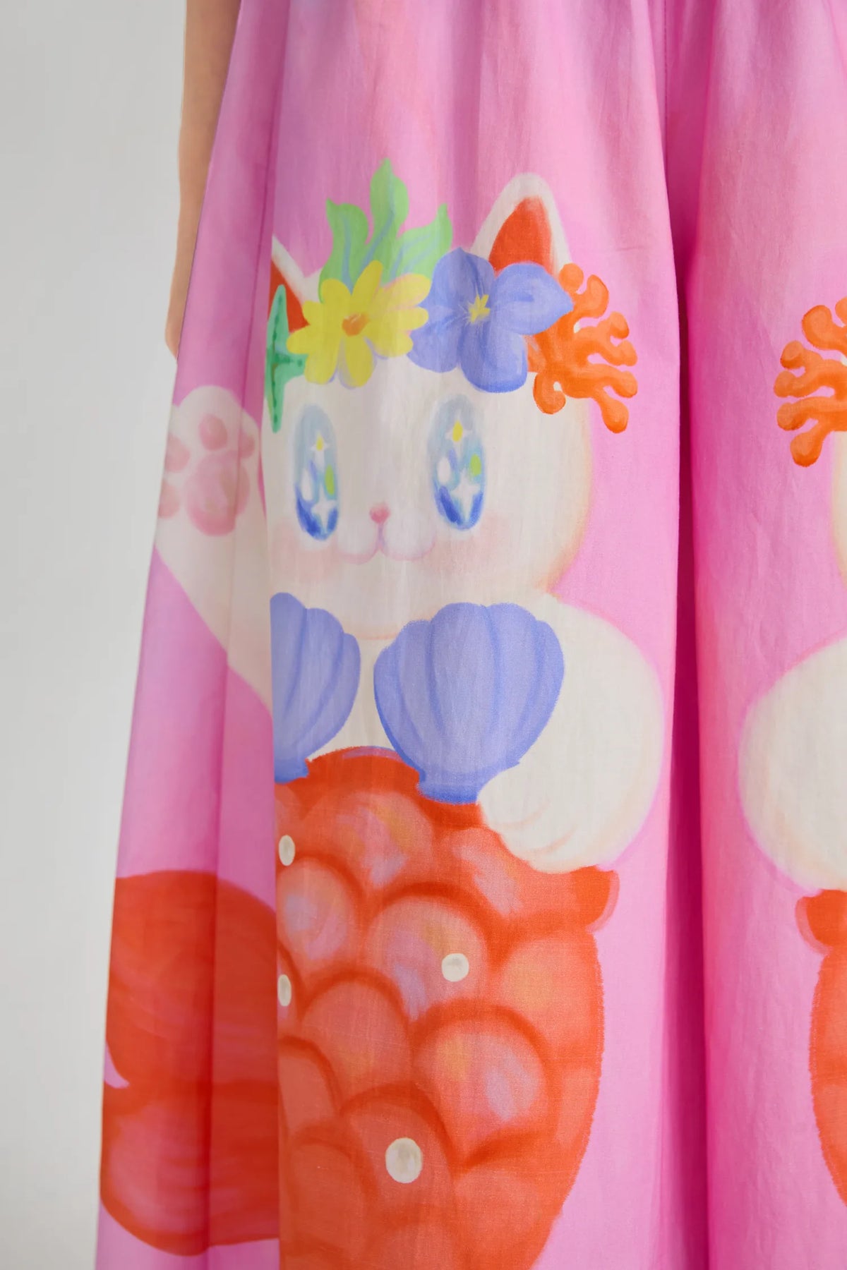 Poco Blush Hawaiian Mermaid Cat Culotte