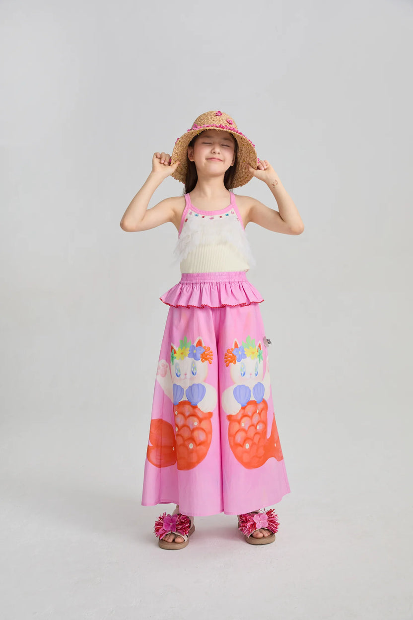 Hawaiian Mermaid Cat Culotte by Poco Blush, image 9